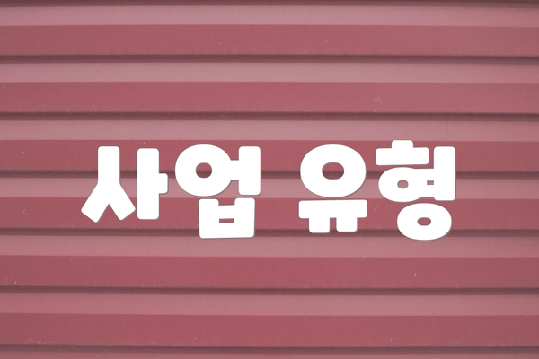 사업 유형