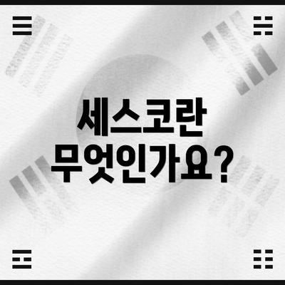 세스코란 무엇인가요?