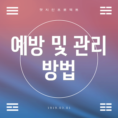 예방 및 관리 방법
