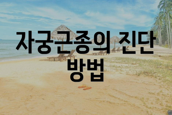 자궁근종의 진단 방법