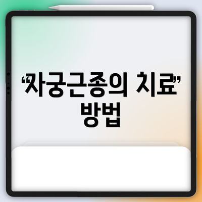 자궁근종의 치료 방법
