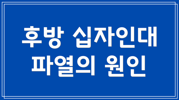후방 십자인대 파열의 원인