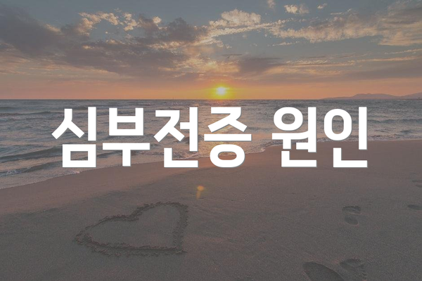 심부전증 원인