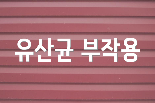 유산균 부작용