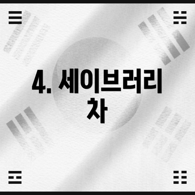 4. 세이브러리 차