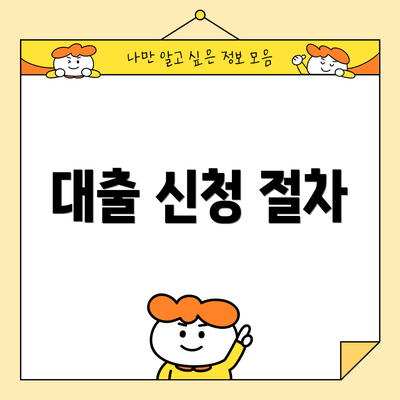대출 신청 절차