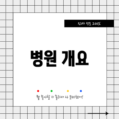 병원 개요