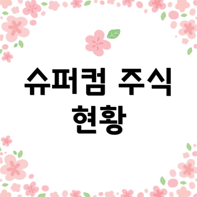 슈퍼컴 주식 현황