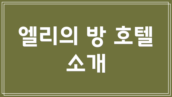 엘리의 방 호텔 소개